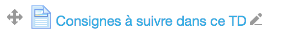 l'image montre le résultat dans le cours de la validation de la ressource Page