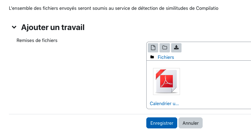 l'image montre un fichier qui a été déposé pour rendu à l'enseignant