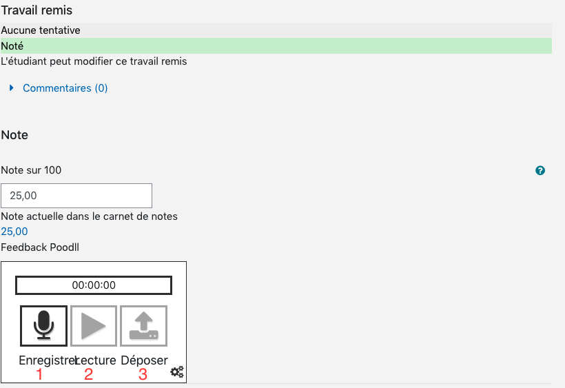 Feedback Poodll dans une activité Devoir