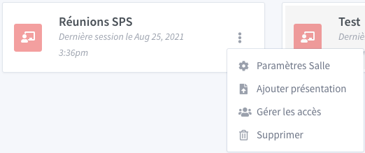 Paramétrage d'un salon Greenlight