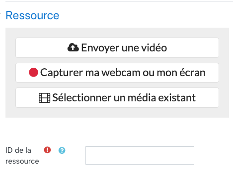 Sélecteur ressource mediaserver